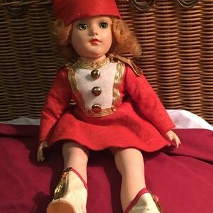 Vintage Mary Hoyer majorette doll.  In pieces that can be reattached.